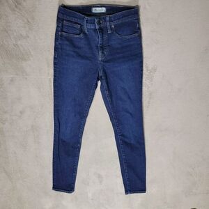 Madewell Mid Rise Skinny Jeans Blue Sz 26